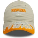 czapka-z-daszkiem-bezowa-regulowana-damska-9twenty-flame-visor-new-era