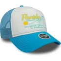 new-era-women-9forty-a-frame-foam-cities-and-beaches-florida-beach-white-and-blue-trucker-hat