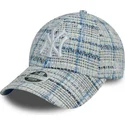 niebieska-regulowana-czapka-z-zakrzywionym-daszkiem-dla-kobiet-9forty-tweed-new-york-yankees-mlb-new-era