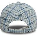 niebieska-regulowana-czapka-z-zakrzywionym-daszkiem-dla-kobiet-9forty-tweed-new-york-yankees-mlb-new-era