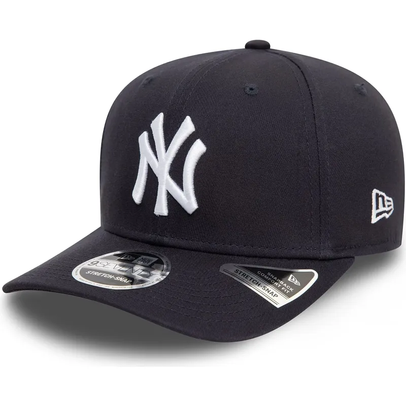 granatowa-zakrzywiona-czapka-snapback-9seventy-stretch-snap-new-york-yankees-mlb-new-era