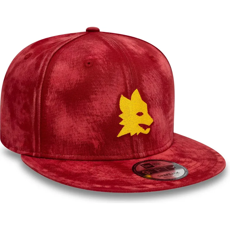 czerwona-plaska-czapka-snapback-9fifty-tie-dye-associazione-sportiva-roma-serie-a-new-era