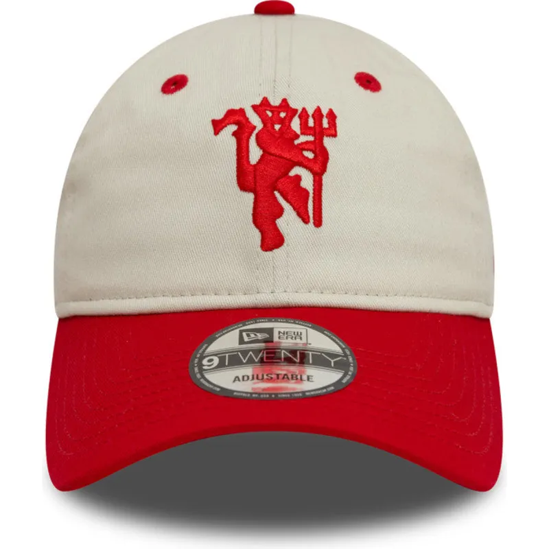 biala-i-czerwona-regulowana-czapka-z-zakrzywionym-daszkiem-9twenty-contrast-visor-manchester-united-football-club-premier-league
