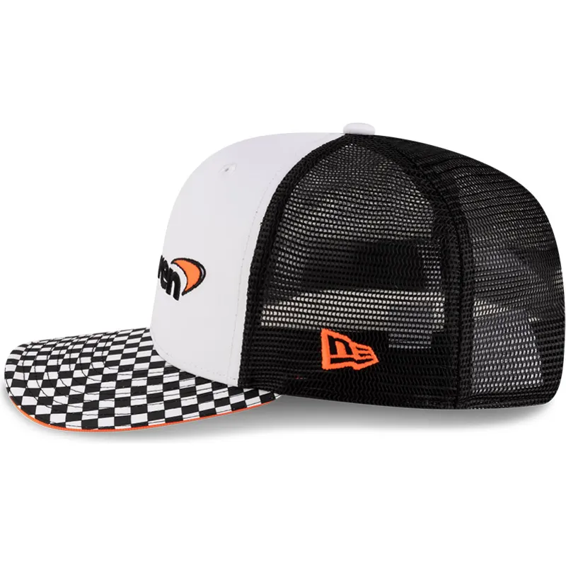 czapka-trucker-plaska-biala-i-czarna-snapback-9fifty-checkered-visor-mclaren-racing-formula-1-new-era
