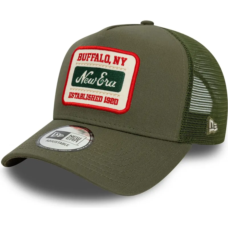 czapka-trucker-zielona-9forty-a-frame-patch-new-era
