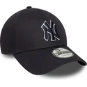 granatowa-zakrzywiona-czapka-regulowana-z-granatowym-logo-9forty-outline-new-york-yankees-mlb-new-era