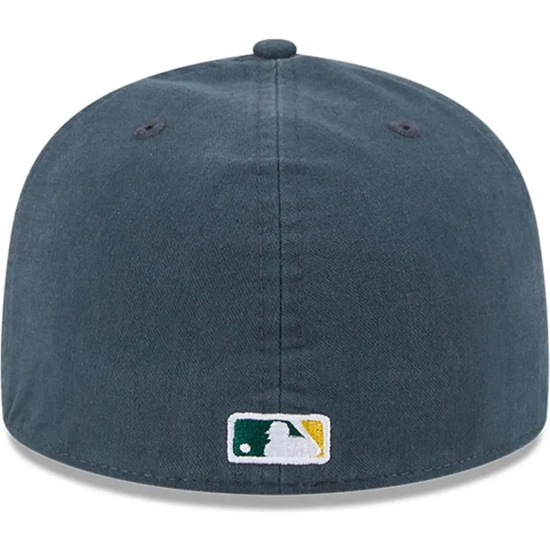 zielona-dopasowana-czapka-z-plaskim-daszkiem-59fifty-a-frame-championship-side-flag-oakland-athletics-mlb-new-era