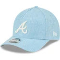 jasnoniebieska-zakrzywiona-czapka-snapback-9forty-m-crown-a-frame-cotton-weave-atlanta-braves-mlb-new-era