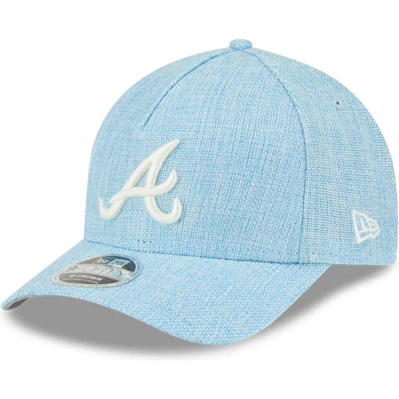 jasnoniebieska-zakrzywiona-czapka-snapback-9forty-m-crown-a-frame-cotton-weave-atlanta-braves-mlb-new-era