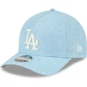 jasnoniebieska-zakrzywiona-czapka-snapback-9forty-m-crown-a-frame-cotton-weave-los-angeles-dodgers-mlb-new-era