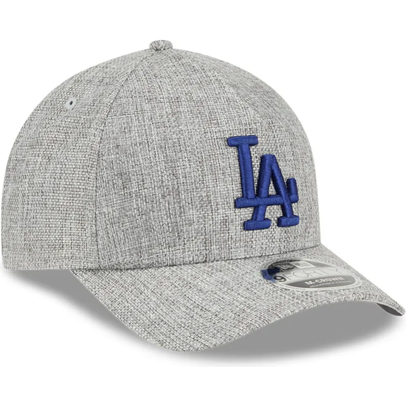 szara-czapka-z-zakrzywionym-daszkiem-snapback-z-niebieskim-logo-9forty-m-crown-a-frame-cotton-weave-los-angeles-dodgers-mlb-new-