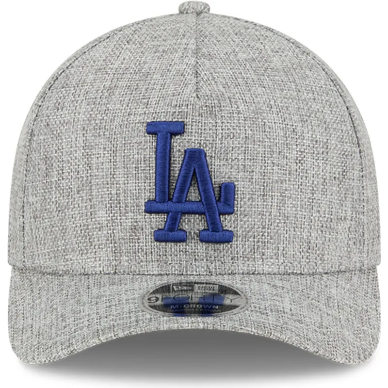 szara-czapka-z-zakrzywionym-daszkiem-snapback-z-niebieskim-logo-9forty-m-crown-a-frame-cotton-weave-los-angeles-dodgers-mlb-new-