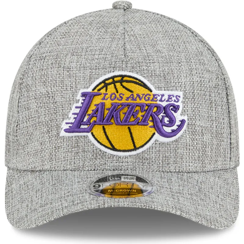 szara-czapka-z-zakrzywionym-daszkiem-snapback-9forty-m-crown-a-frame-cotton-weave-los-angeles-lakers-nba-new-era