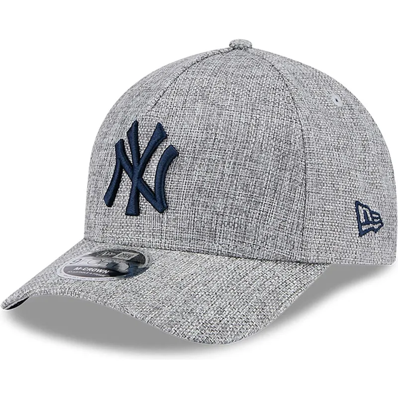 szara-czapka-z-zakrzywionym-daszkiem-snapback-z-granatowym-logo-9forty-m-crown-a-frame-cotton-weave-new-york-yankees-mlb-new-era
