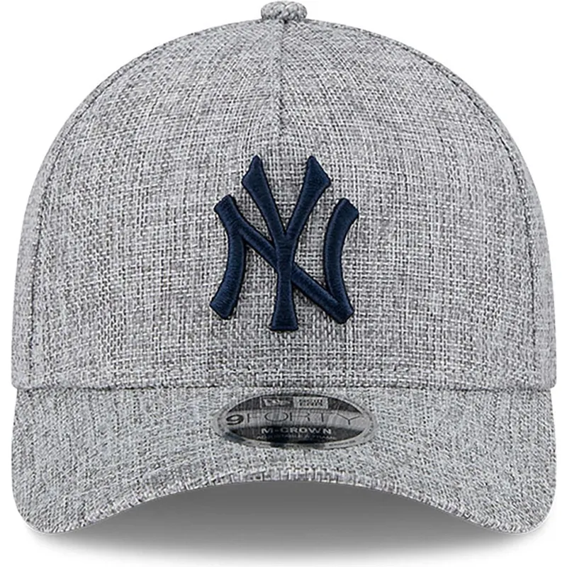 szara-czapka-z-zakrzywionym-daszkiem-snapback-z-granatowym-logo-9forty-m-crown-a-frame-cotton-weave-new-york-yankees-mlb-new-era