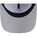 new-era-curved-brim-navy-blue-logo-9forty-m-crown-a-frame-cotton-weave-new-york-yankees-mlb-grey-snapback-cap