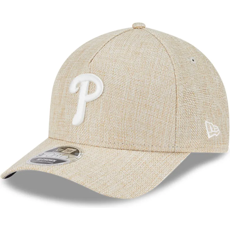 bezowa-czapka-z-zakrzywionym-daszkiem-snapback-9forty-m-crown-a-frame-cotton-weave-philadelphia-phillies-mlb-new-era