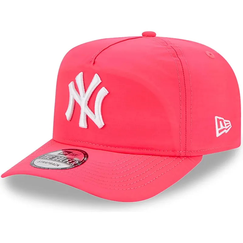 rozowa-regulowana-czapka-z-zakrzywionym-daszkiem-golfer-everyday-nylon-new-york-yankees-mlb-new-era