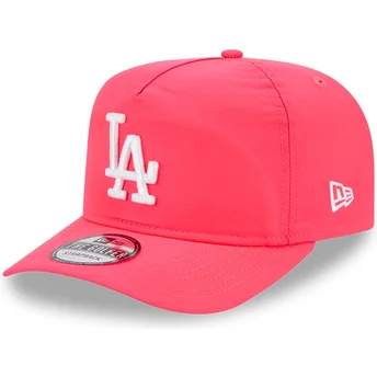 New Era Curved Brim Golfer Everyday Nylon Los Angeles Dodgers MLB Pink Adjustable Cap