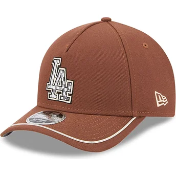 Brązowa czapka z daszkiem snapback 9FORTY M-Crown A Frame Motorsport Los Angeles Dodgers MLB od New Era