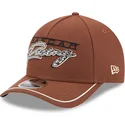 new-era-curved-brim-9forty-m-crown-a-frame-motorsport-nascar-brown-snapback-cap