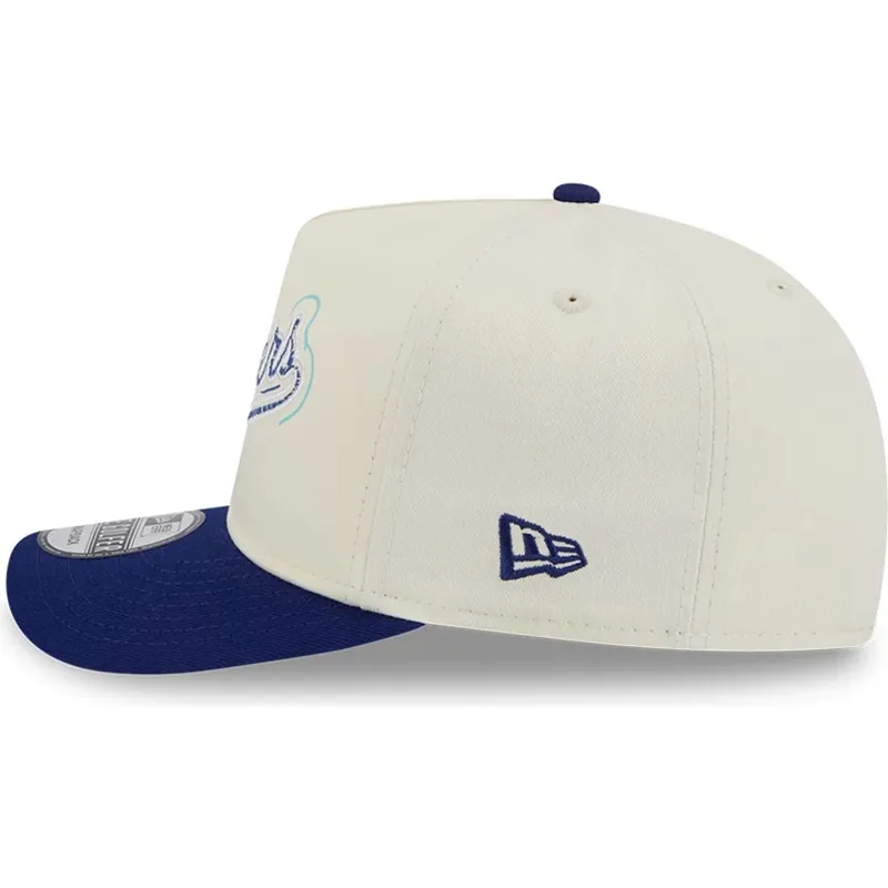 biala-i-niebieska-zakrzywiona-czapka-snapback-golfer-team-scribble-los-angeles-dodgers-mlb-new-era