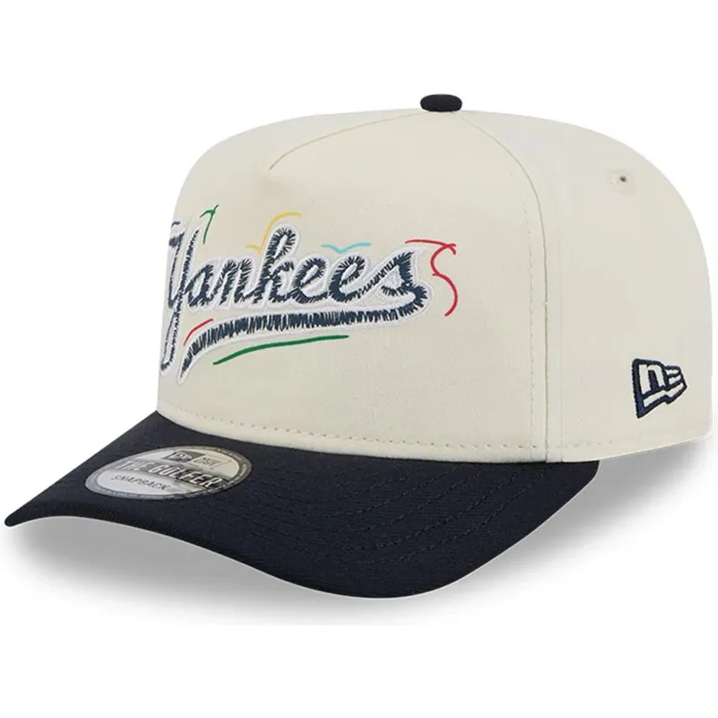 biala-i-czarna-zakrzywiona-czapka-snapback-golfer-team-scribble-new-york-yankees-mlb-new-era