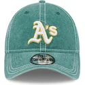 zielona-regulowana-czapka-z-zakrzywionym-daszkiem-9twenty-washed-contrast-oakland-athletics-mlb-new-era
