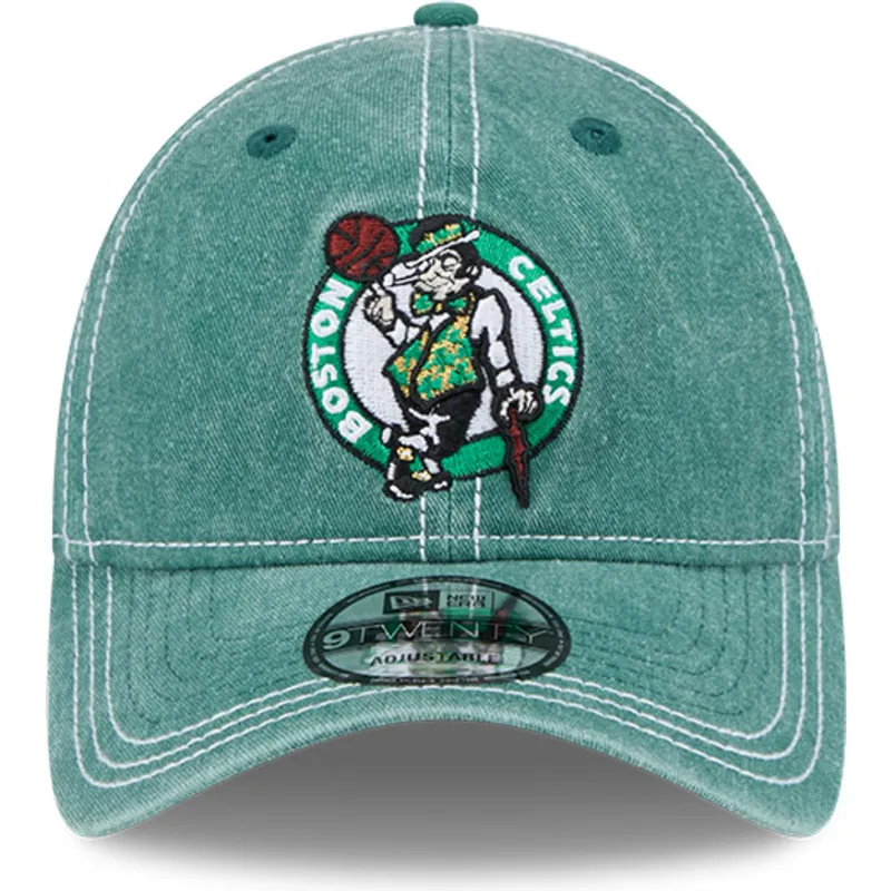 zielona-zakrzywiona-regulowana-czapka-9twenty-washed-contrast-boston-celtics-nba-od-new-era