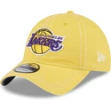 zolta-zakrzywiona-czapka-z-regulacja-9twenty-washed-contrast-los-angeles-lakers-nba-new-era