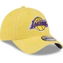 zolta-zakrzywiona-czapka-z-regulacja-9twenty-washed-contrast-los-angeles-lakers-nba-new-era