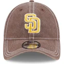 brazowa-regulowana-czapka-z-zakrzywionym-daszkiem-9twenty-washed-contrast-san-diego-padres-mlb-new-era