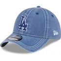 regulowana-niebieska-czapka-z-zakrzywionym-daszkiem-i-niebieskim-logo-9twenty-washed-contrast-los-angeles-dodgers-mlb-od-new-era