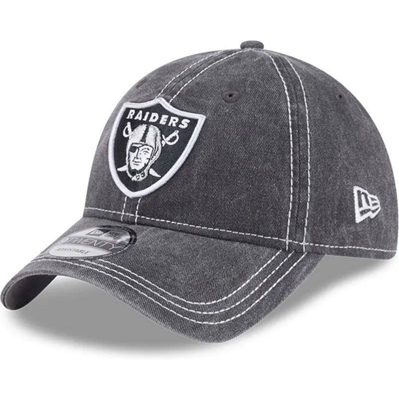 szara-regulowana-czapka-z-zakrzywionym-daszkiem-9twenty-washed-contrast-las-vegas-raiders-nfl-new-era