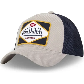 Czapka trucker szara i granatowa GRY Von Dutch