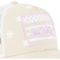 rozowo-biala-czapka-trucker-dla-dzieci-kidstar-lp-marki-von-dutch