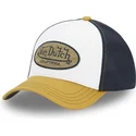 von-dutch-terry04-white-black-and-yellow-trucker-hat