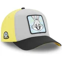szara-zolta-i-czarna-zakrzywiona-czapka-snapback-bugs-bunny-loo11-bep1-looney-tunes-od-capslab