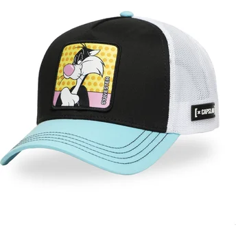 Czapka trucker czarno-biało-niebieska Silvestre LOO11 SYL Looney Tunes od Capslab