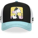 czapka-trucker-czarna-biala-i-niebieska-silvestre-loo11-syl-looney-tunes-od-capslab