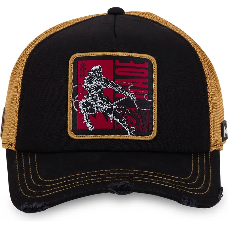 czapka-trucker-czarna-i-zolta-fujibayashi-naoe-nao2-assassin-s-creed-od-capslab