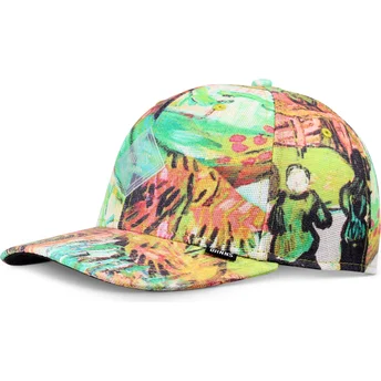 Djinns Curved Brim TrueFit Painting Multicolor Snapback Cap