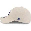 bezowa-regulowana-czapka-z-zakrzywionym-daszkiem-z-niebieskim-logo-9twenty-linen-spring-training-fan-pack-2025-los-angeles-dodge