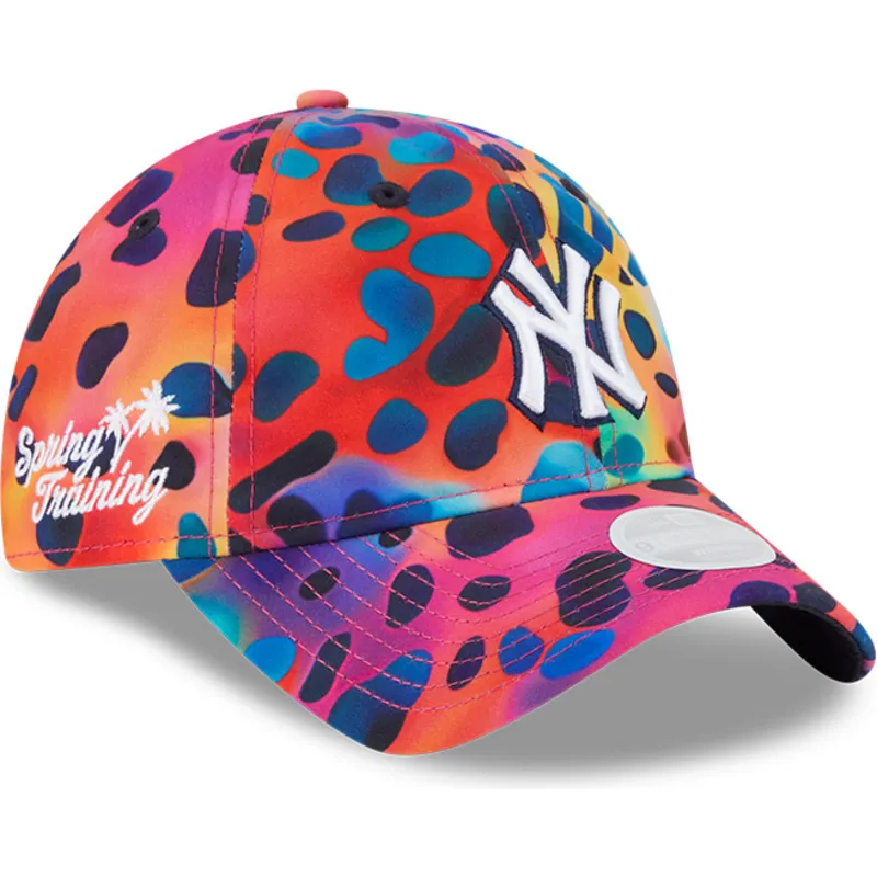 regulowana-wielokolorowa-czapka-z-zakrzywionym-daszkiem-dla-kobiet-9twenty-spots-spring-training-fan-pack-2025-new-york-yankees-