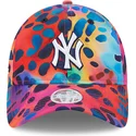 regulowana-wielokolorowa-czapka-z-daszkiem-dla-kobiet-9twenty-spots-spring-training-fan-pack-2025-new-york-yankees-mlb-od-new-er