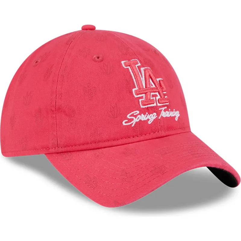 rozowa-regulowana-czapka-z-zakrzywionym-daszkiem-dla-kobiet-9twenty-pattern-spring-training-fan-pack-2025-los-angeles-dodgers-ml
