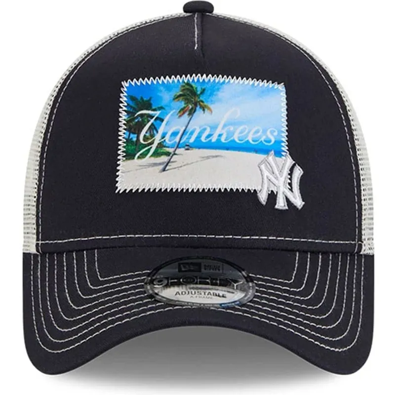 czapka-trucker-granatowo-biala-9forty-a-frame-patch-spring-training-fan-pack-2025-new-york-yankees-mlb-new-era