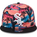 wielokolorowa-plaska-czapka-snapback-9fifty-printed-spring-training-fan-pack-2025-chicago-white-sox-mlb-new-era