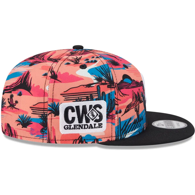 wielokolorowa-plaska-czapka-snapback-9fifty-printed-spring-training-fan-pack-2025-chicago-white-sox-mlb-new-era