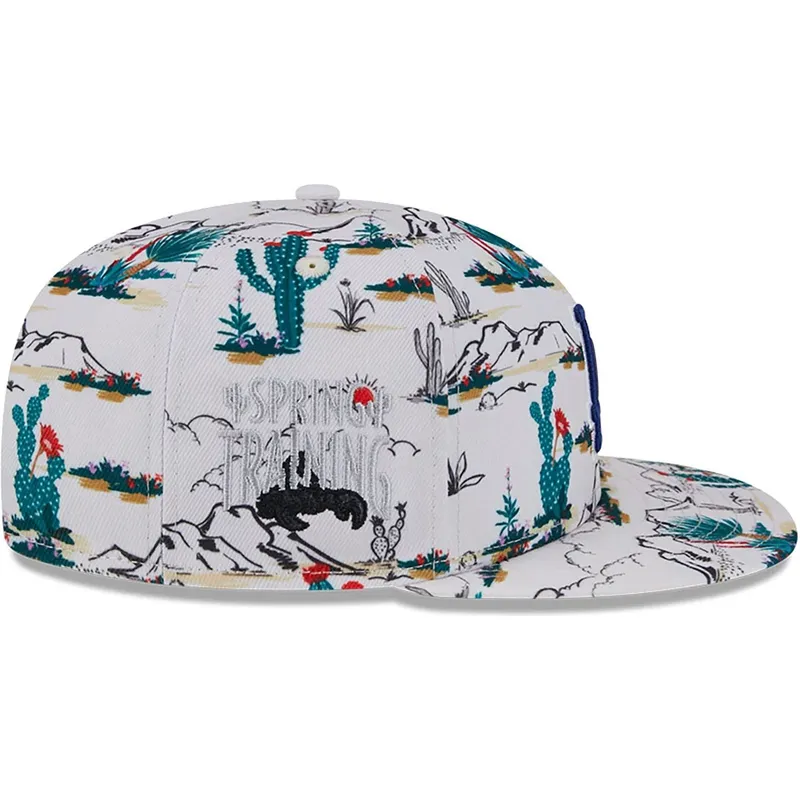 biala-plaska-czapka-snapback-9fifty-print-spring-training-fan-pack-2025-los-angeles-dodgers-mlb-new-era